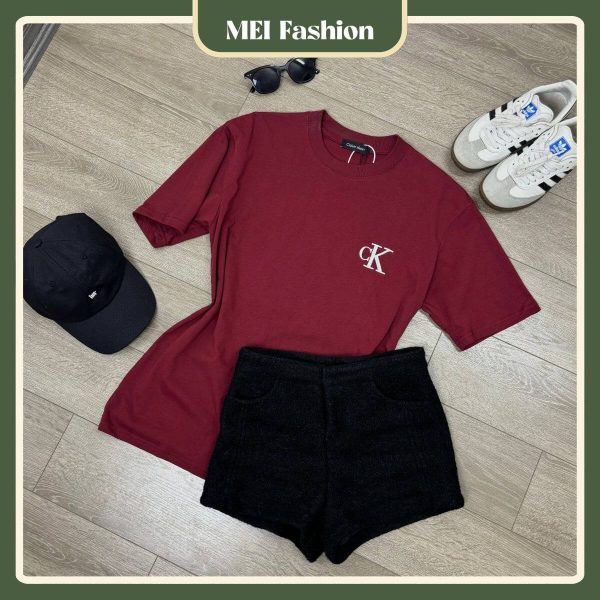 AT02 Áo thun cotton nam nữ form rộng,MEI Fashion,Thời trang nữ,Áo thun basic