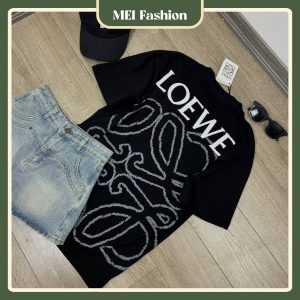 Áo thun nam nữ form boxy cotton thêu xù MEI FASHION AT04