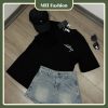 AT08 Áo thun kẻ sọc nam nữ,MEI Fashion,THời trang nữ,Áo thun,áo cổ tròn