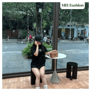 Áo thun nam nữ form boxy cotton thêu xù