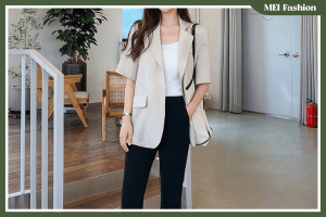 các cách mặc áo phông đẹp với blazer
