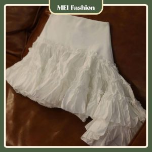 Áo quây bèo tầng xòe nhẹ