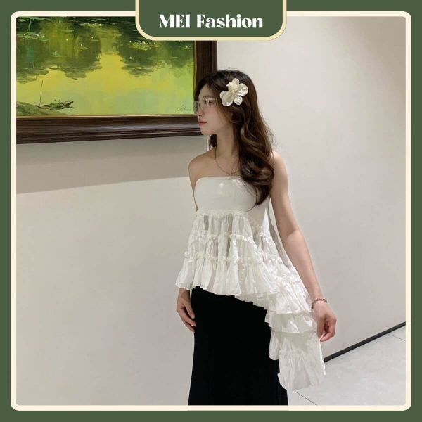 A02 4 2 Áo quây bèo tầng xòe nhẹ