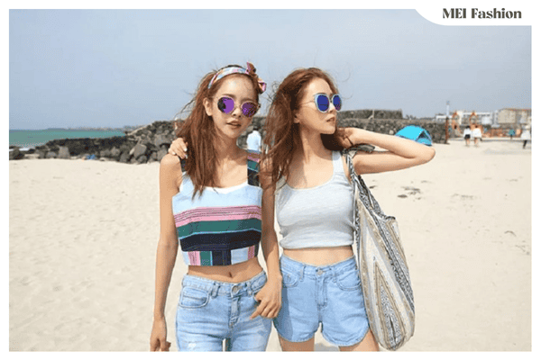 Cách phối đồ đi biển cho nữ