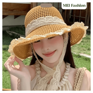 mũ đi biển vành hoa