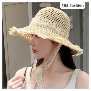 mũ đi biển vành hoa