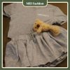set áo gấu phối chân váy ngắn