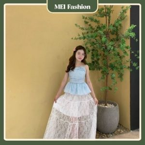 Set váy nữ 2 dây đi biển