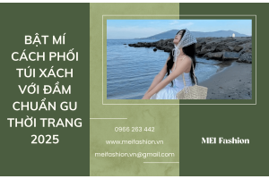 cách phối túi xách với đầm