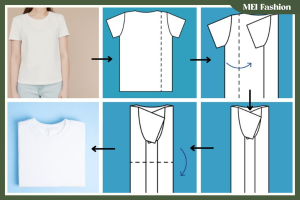 cách gấp áo phông
